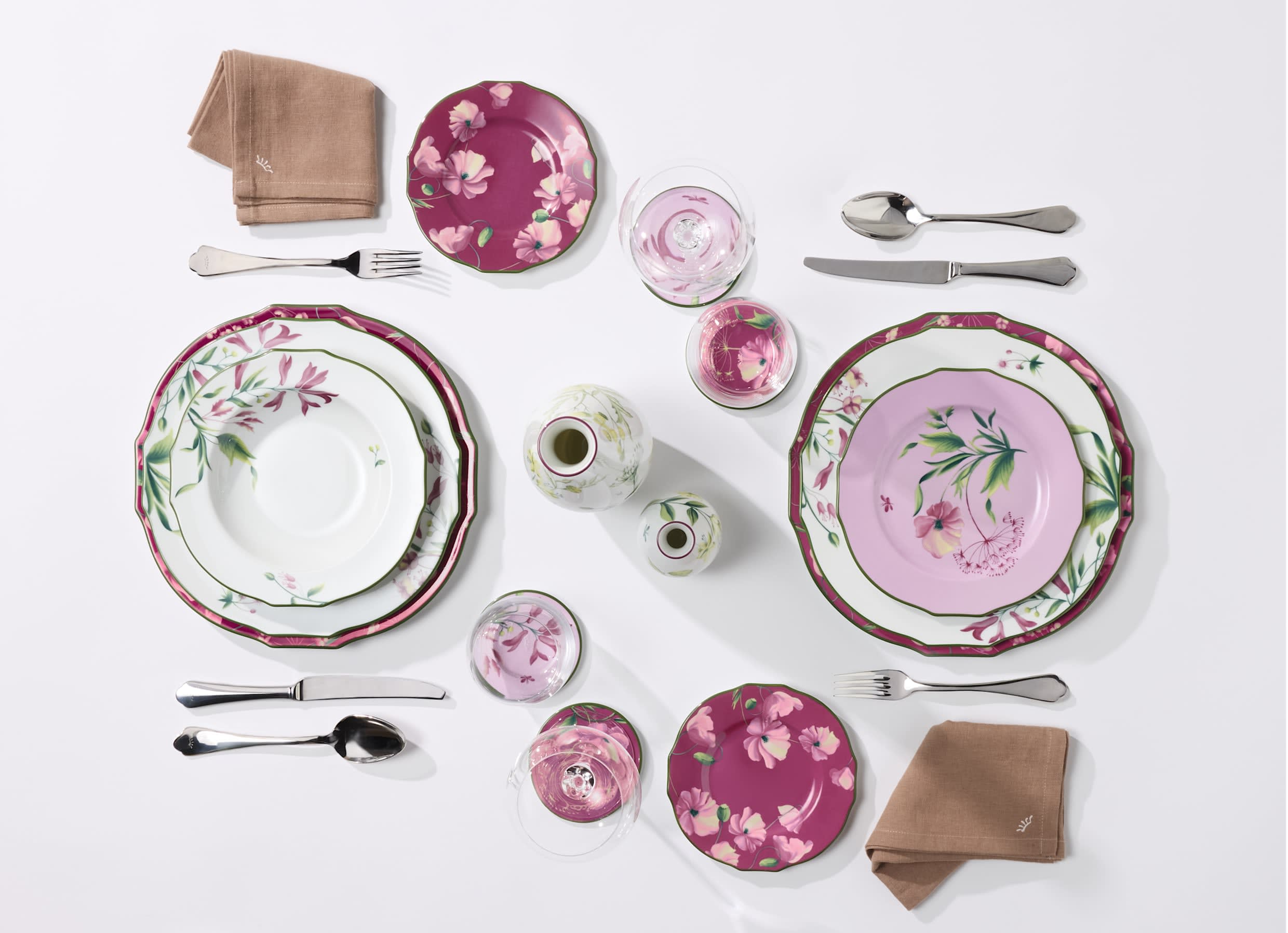 Bread plate Malva pink | Florenza | GINORI 1735